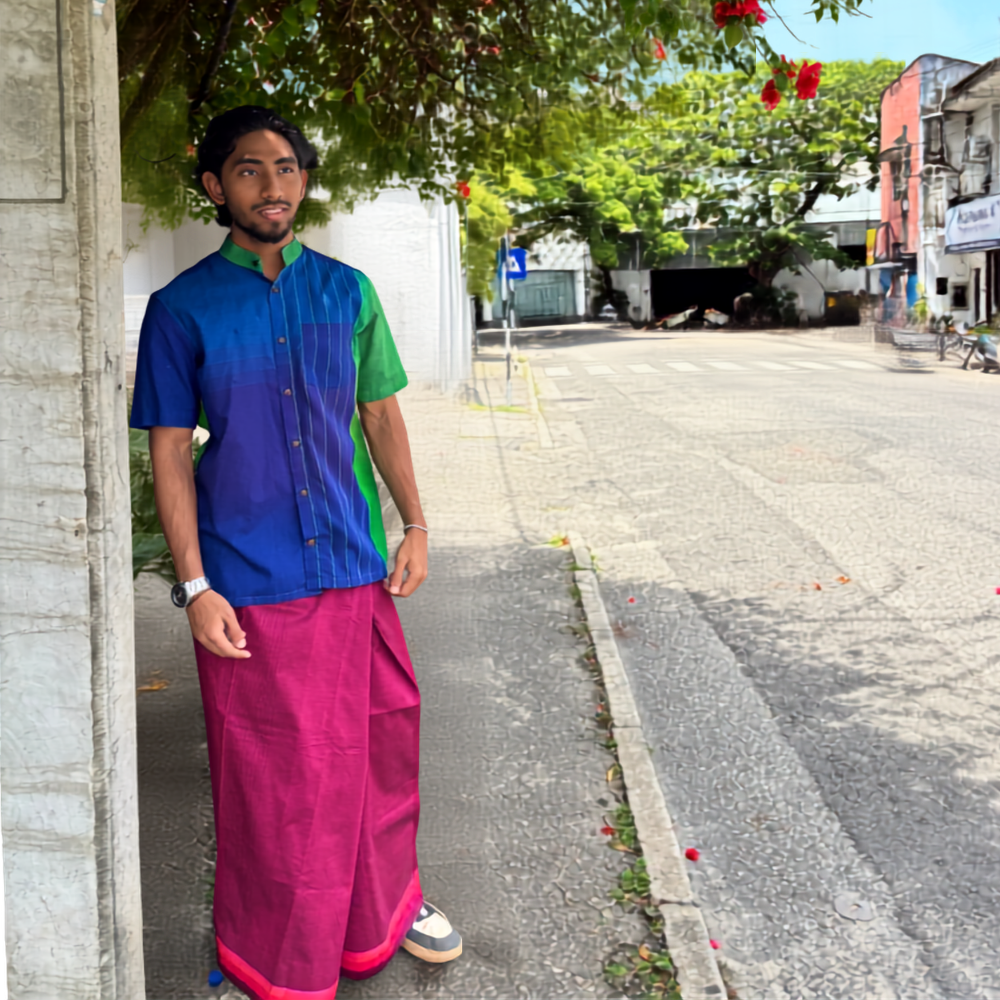 Pink Cotton Handloom Sarong | Youth Size | Ages 8–11
