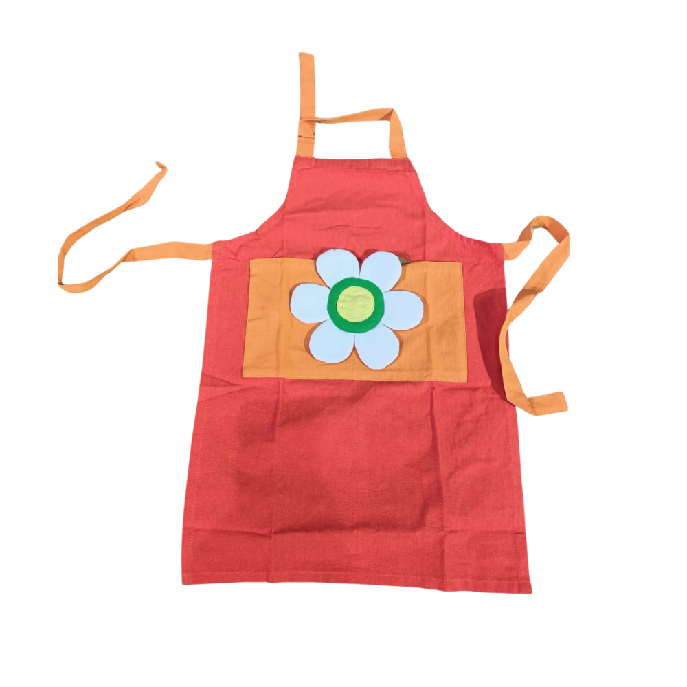 Orange Flower Apron | Kids (5 -7 Ages)