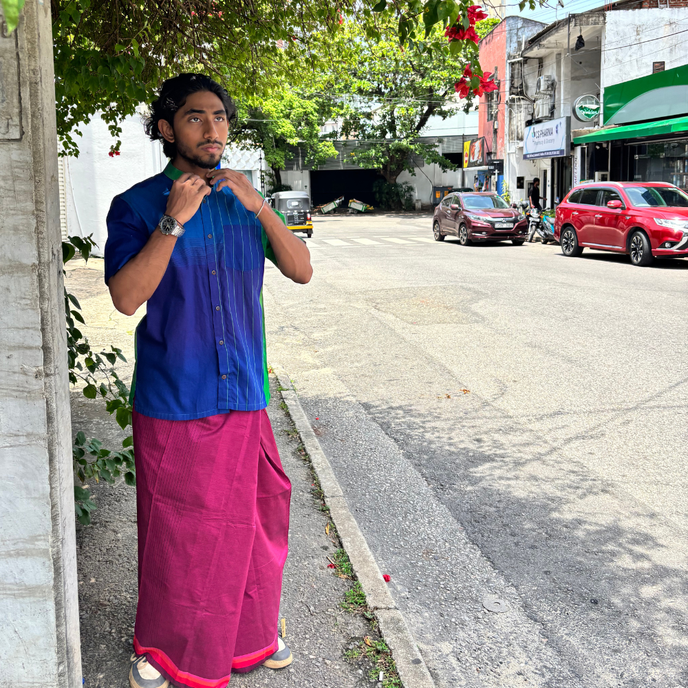 Pink Cotton Handloom Sarong | Youth Size | Ages 8–11