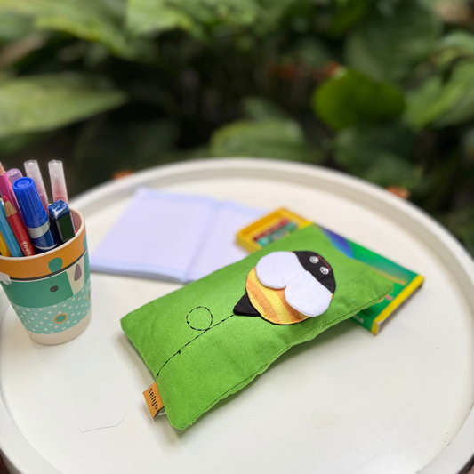 Green Bee Pencil Case