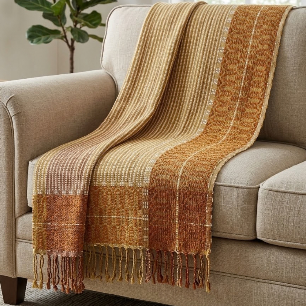 Handloom Cotton Sofa Throw