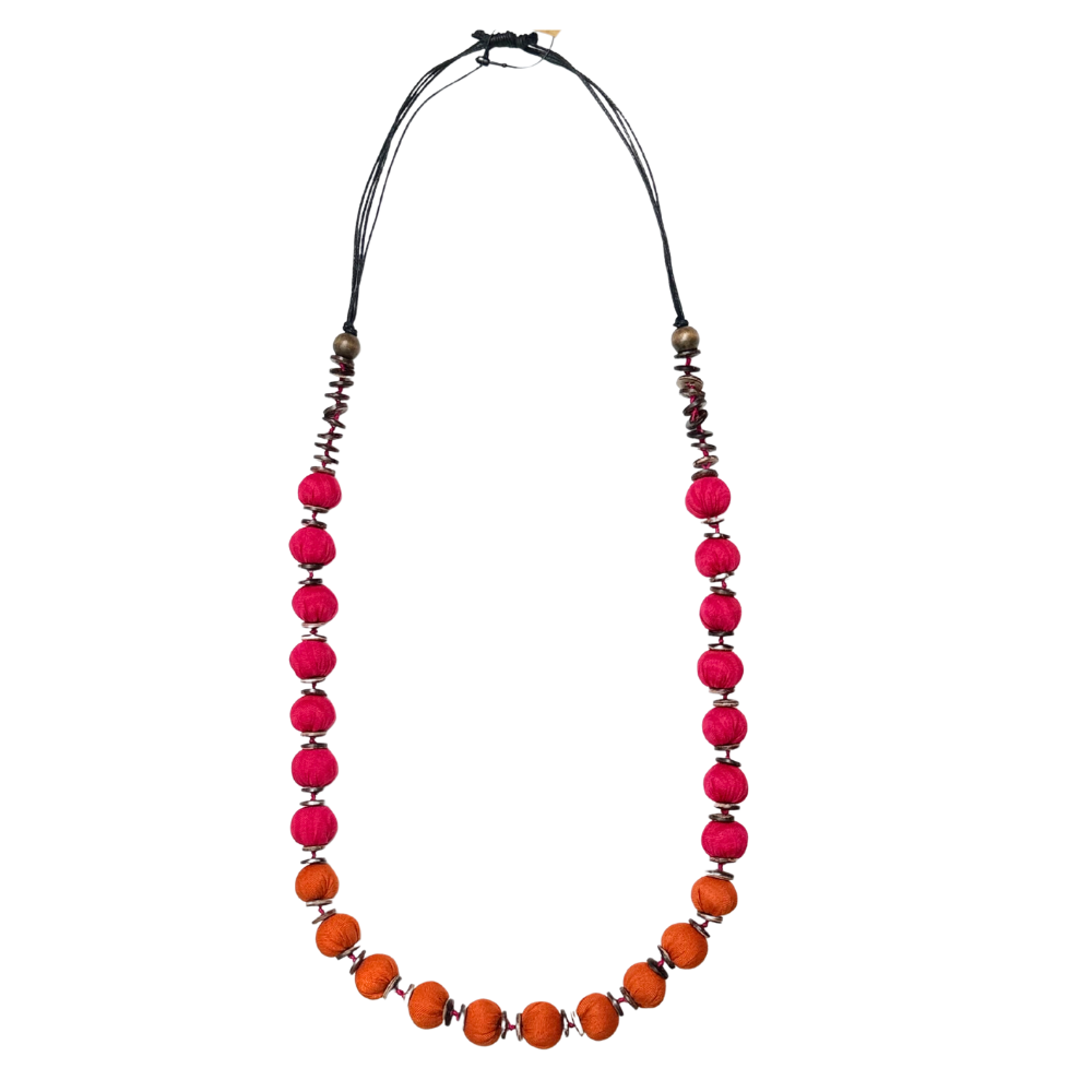 Pink And Orange Necklace