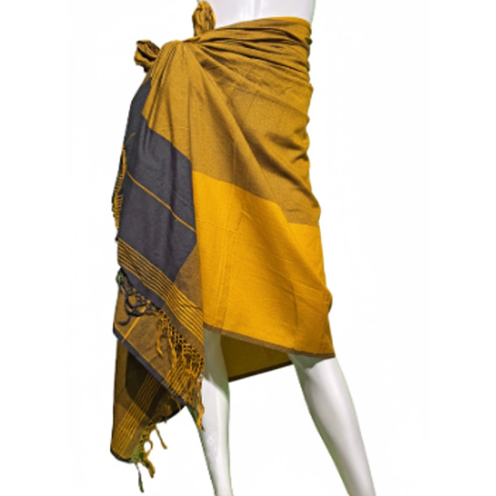 Yellow & Black Beach Wrap