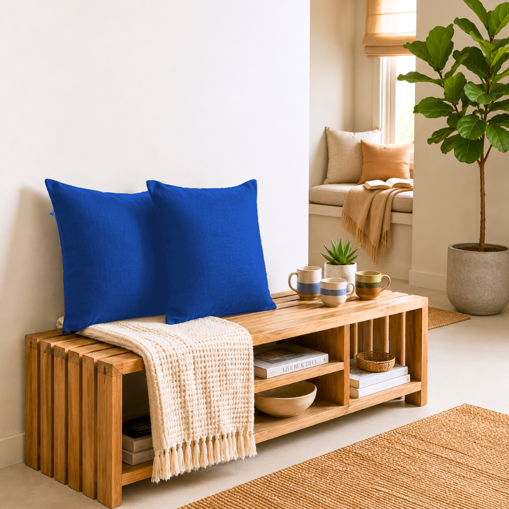 Royal Blue Cushion Cover | 18 x 18 Inches