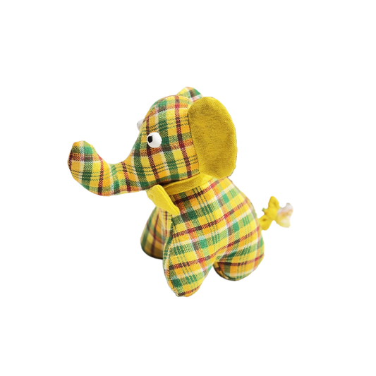 Yellow Anne Elephant Handloom Soft Toy