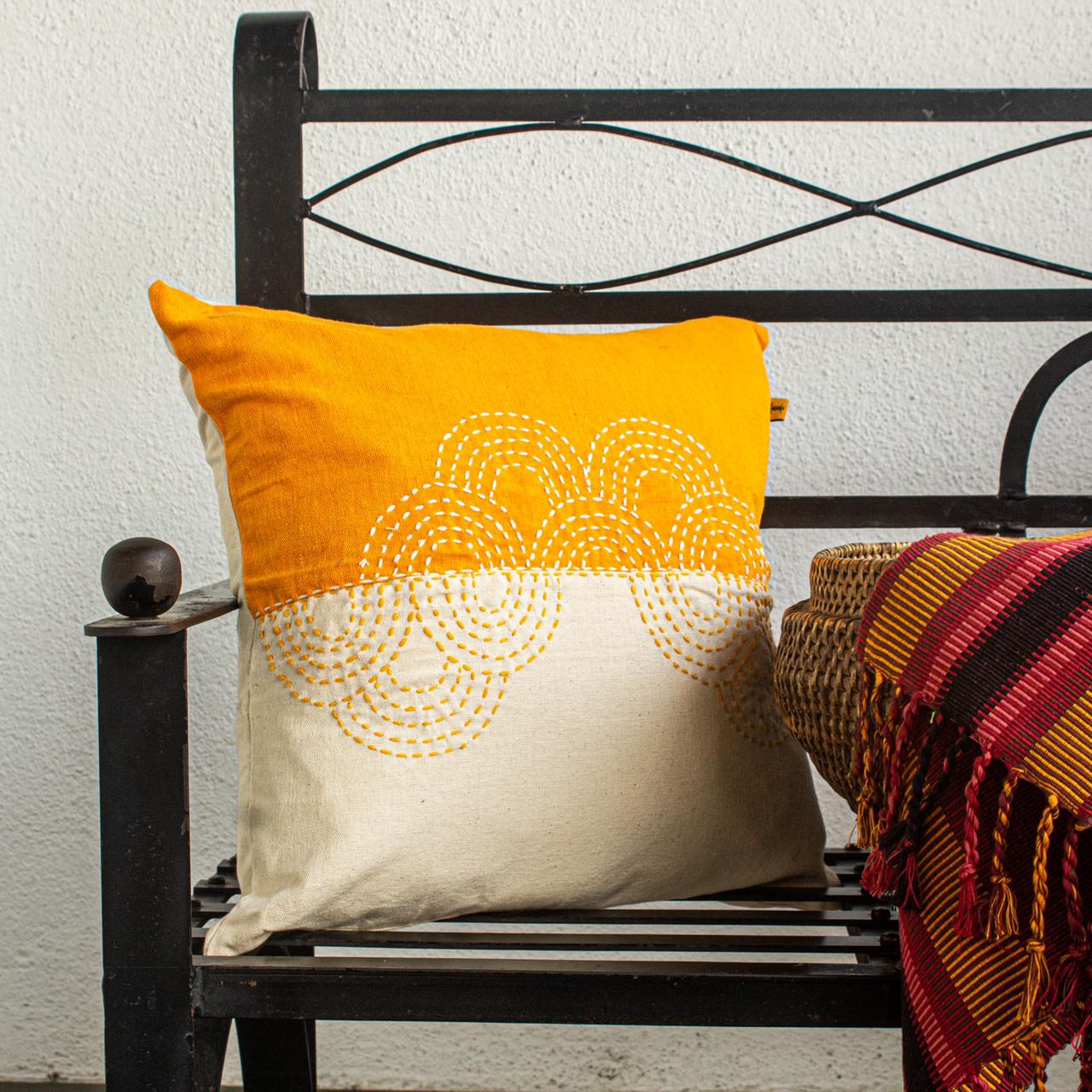 Cushion Cover - Sunrise - Embroidered
